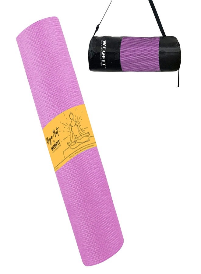 WErFIT Yoga Mat for Woman with Cover Bag | 4 mm Thick Gym Mats Anti-Slip, Eco-Friendly EVA Material | Exercise Mat for Boys and Kids with Comfort & Grip for Yoga, Pilates, Home, Gym Workouts - Image 1