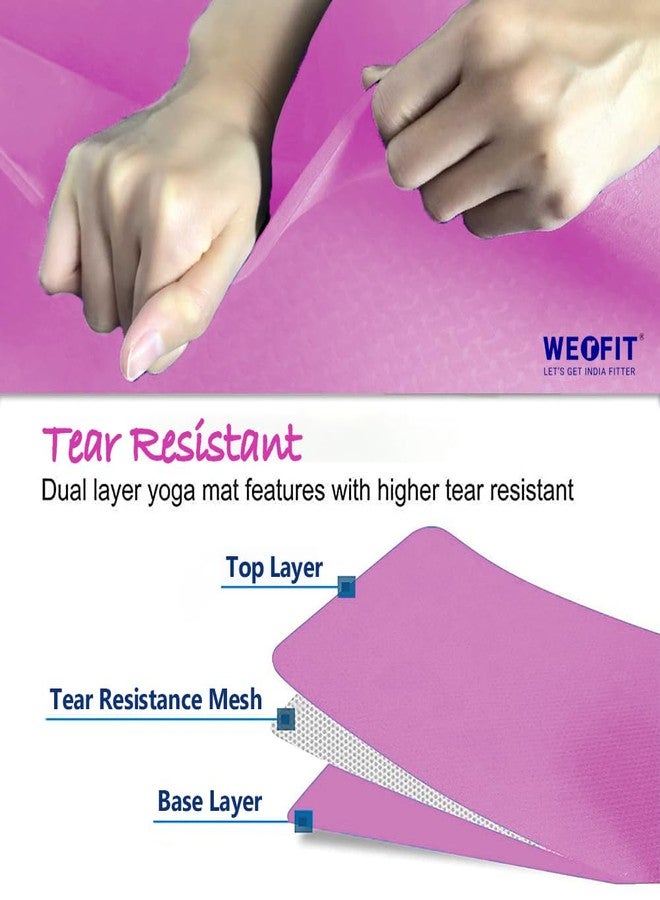 WErFIT Yoga Mat for Woman with Cover Bag | 4 mm Thick Gym Mats Anti-Slip, Eco-Friendly EVA Material | Exercise Mat for Boys and Kids with Comfort & Grip for Yoga, Pilates, Home, Gym Workouts - Image 5