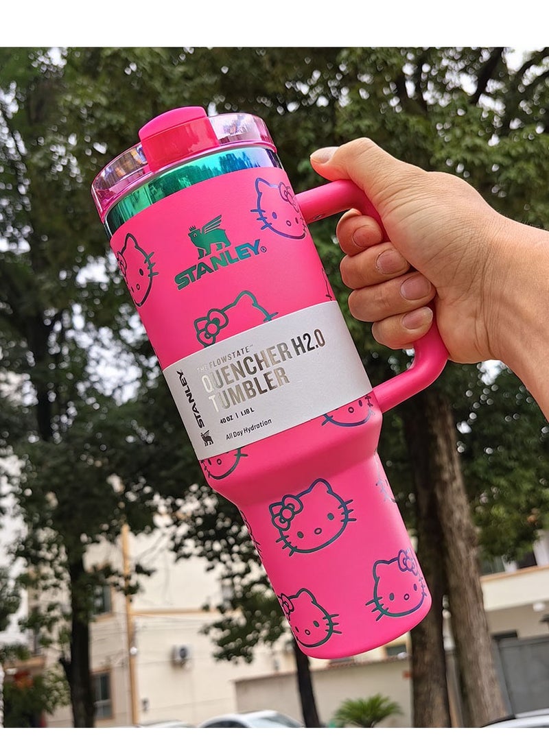 Stanley Quencher H2.0 Stainless Steel Vacuum Insulated Tumbler with Lid and Straw for Water, Iced Tea or Coffee, Smoothie and More,  40oz/1.18L - Image 1