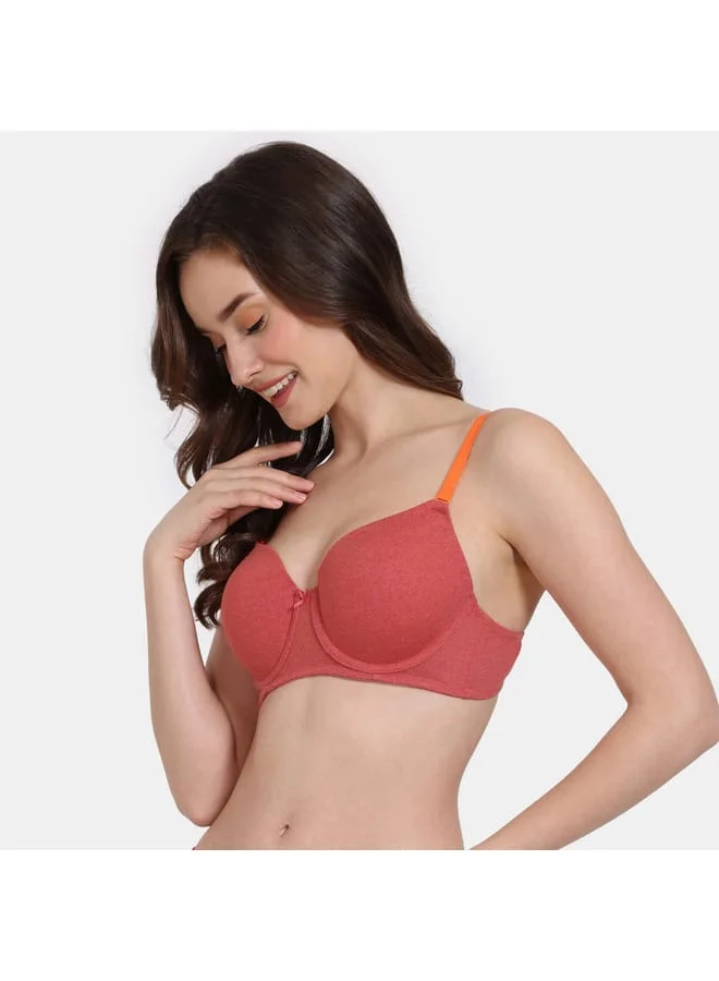 zivame Zivame Solid Bra with Hook and Eye Closure