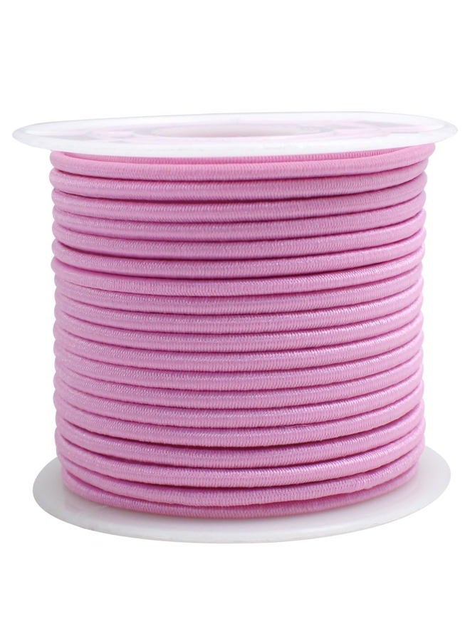 ZHFMLY Pink Elastic Beaded Cords 2mm 2/25 inch Elastic Cord String for Bracelets,Small Bungee Shock Cord for DIY Crafts, Beading and Sewing 48ft(ZH177) - Image 1