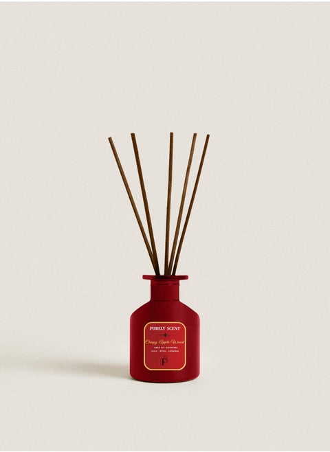 Crispy Apple Wood Reed Oil Diffuser, 6 Reed Sticks, Aromatherapy, Fragrant Diffuser, Lasts Upto 3 Months, 6.7 Fl Oz/200 ML