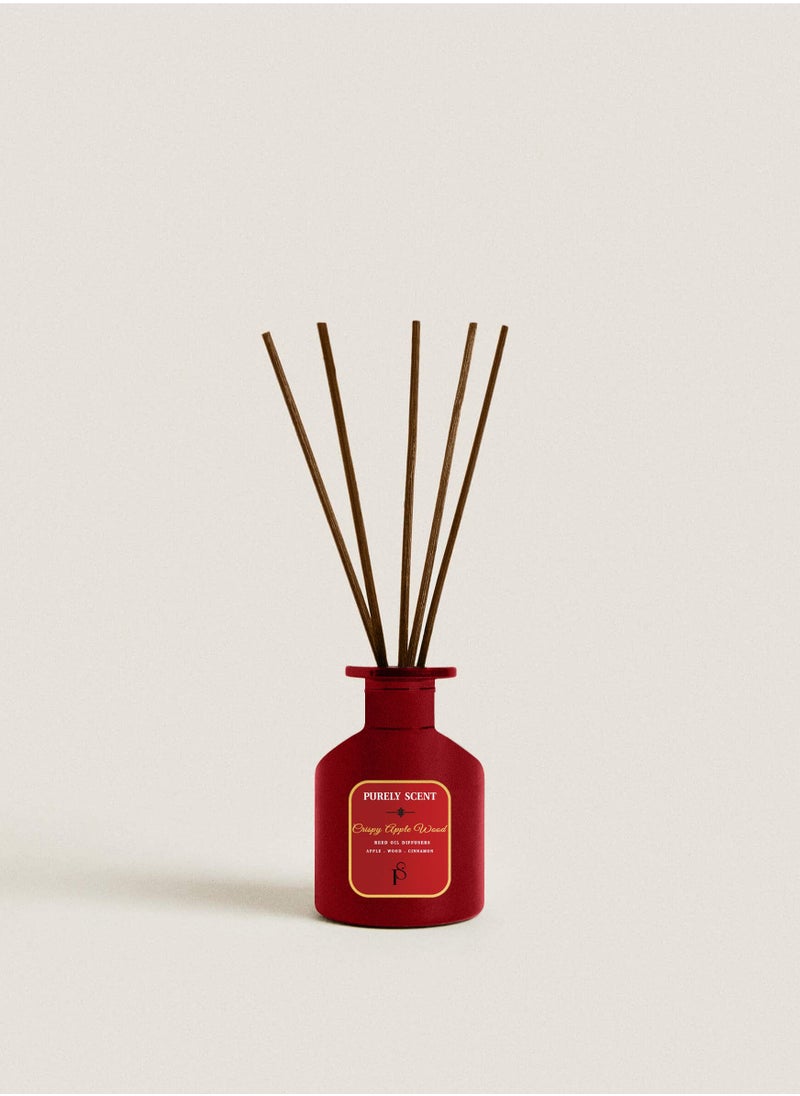 Crispy Apple Wood Reed Oil Diffuser, 6 Reed Sticks, Aromatherapy, Fragrant Diffuser, Lasts Upto 3 Months, 6.7 Fl Oz/200 ML