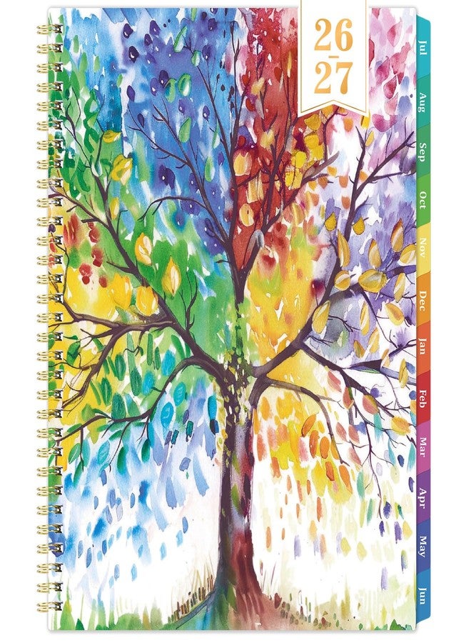 Coboll Planner 2026-2027 - Academic Planner 2026-2027 Weekly and Monthly, July 2026 - June 2027, 9" x 11", with Colorful Coated Tabs, Reference Calendar - Image 1
