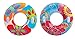 INTEX Groovy Color Inflatable Flower Transparent Tube Raft Set of 2 58263EP Colors may vary - Image 2