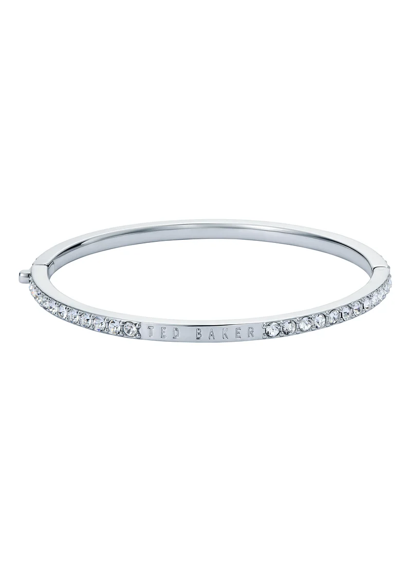 تيد بيكر Narrow Crystal Hinged Bangle Bracelet