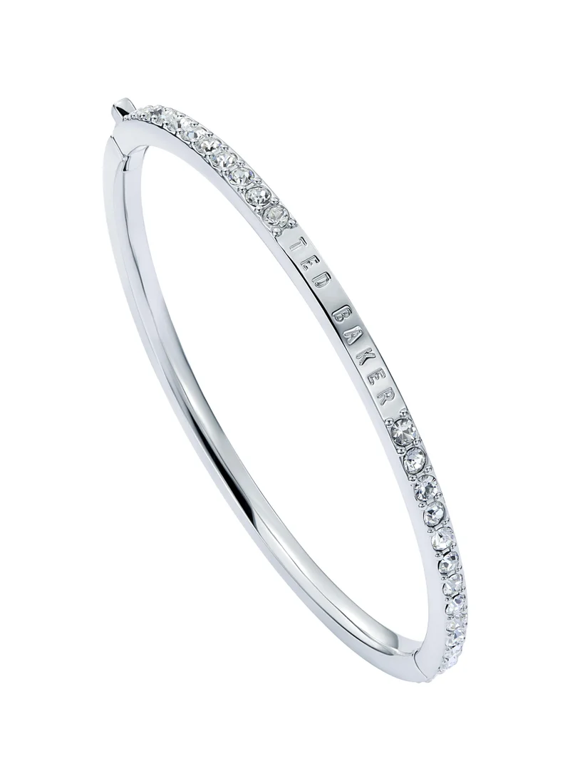تيد بيكر Narrow Crystal Hinged Bangle Bracelet