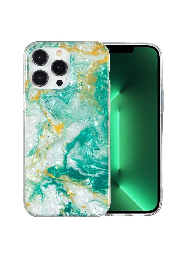 Zaboon Case For iPhone 13 Pro IMD Shell Pattern TPU Phone Case - Image 1