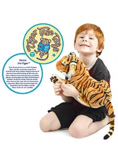 VIAHART دمية قطة محشوة على شكل سهم النمر مقاس 17 بوصة (قياس الذيل غير متضمن) من Tiger Tale Toys  - Image 4