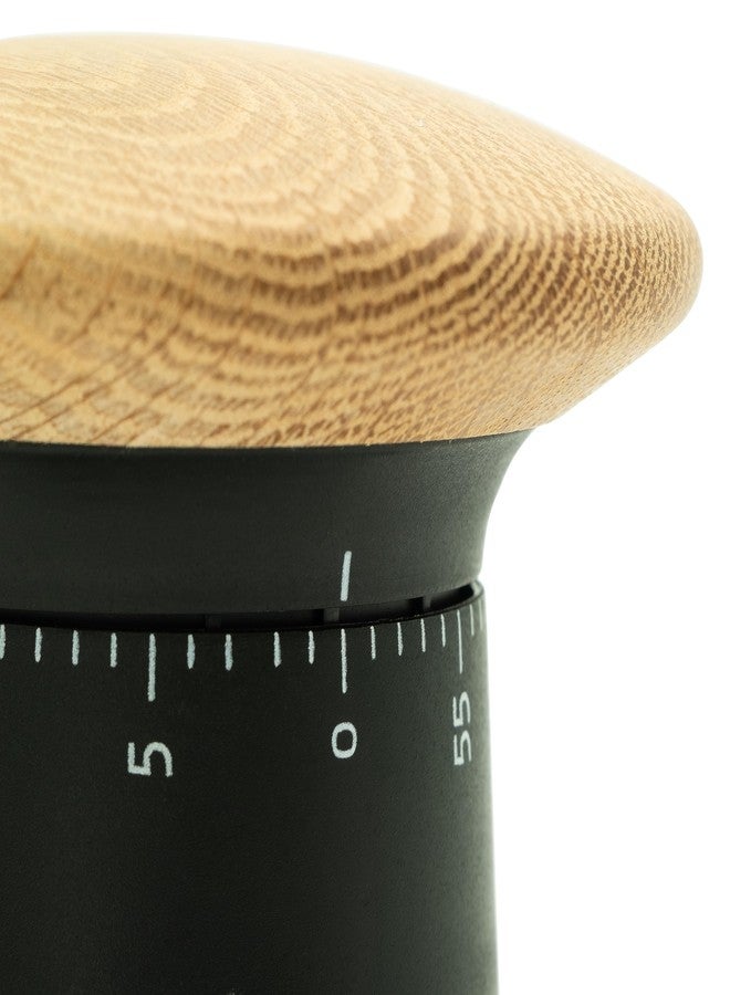 EVA SOLO | Countertop Kitchen Timer | Nordic Kitchen Collection | 60 Minute Alarm | Non-Slip Rubber Base | Danish Design - Functionality & Quality | D3.54 x W3.54 x H2.76 Inch | Black/Natural - Image 3