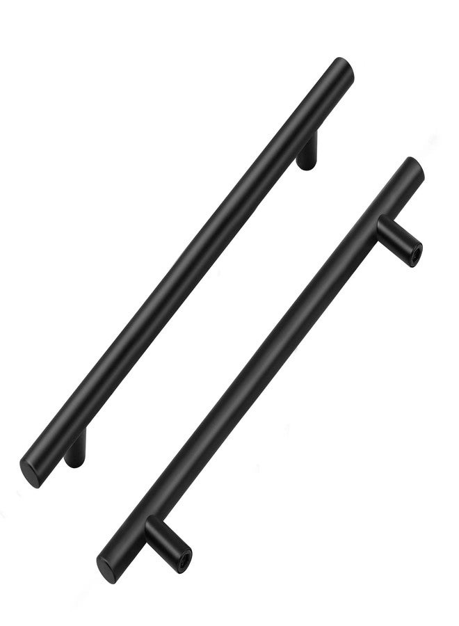HomeExpert Home Expert 5 Pack 7-1/2 Inch Black Cabinet Handles Matte Black Cabinet Pulls Black Dresser Drawer Pulls Stainless Steel Kitchen Cabinet Handles Matte Black 10 Inch Overall Length - Image 1