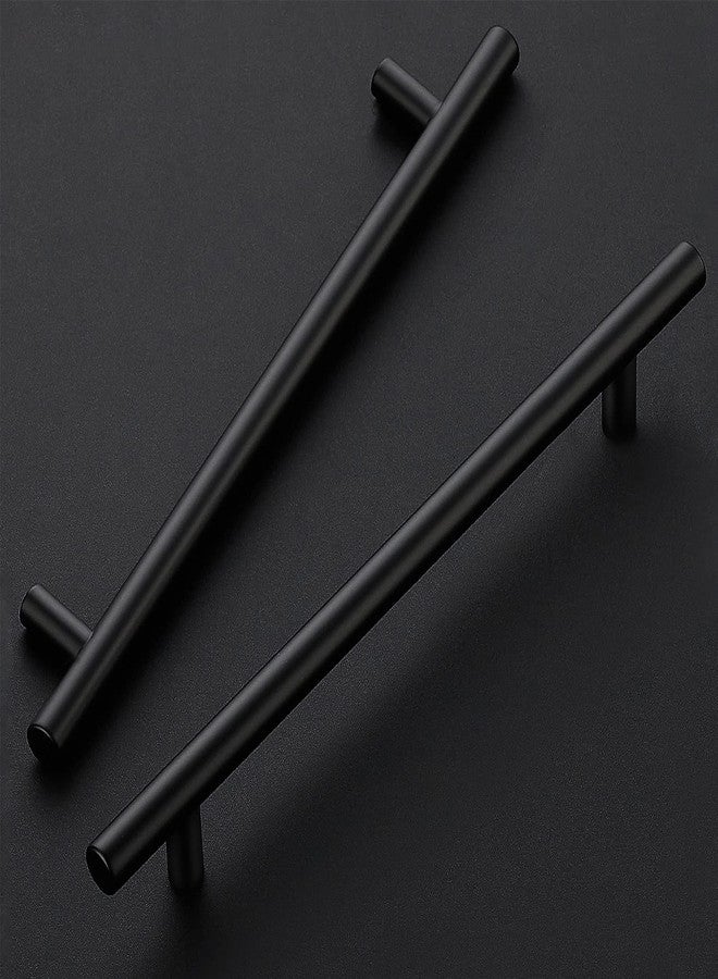 HomeExpert Home Expert 5 Pack 7-1/2 Inch Black Cabinet Handles Matte Black Cabinet Pulls Black Dresser Drawer Pulls Stainless Steel Kitchen Cabinet Handles Matte Black 10 Inch Overall Length - Image 2