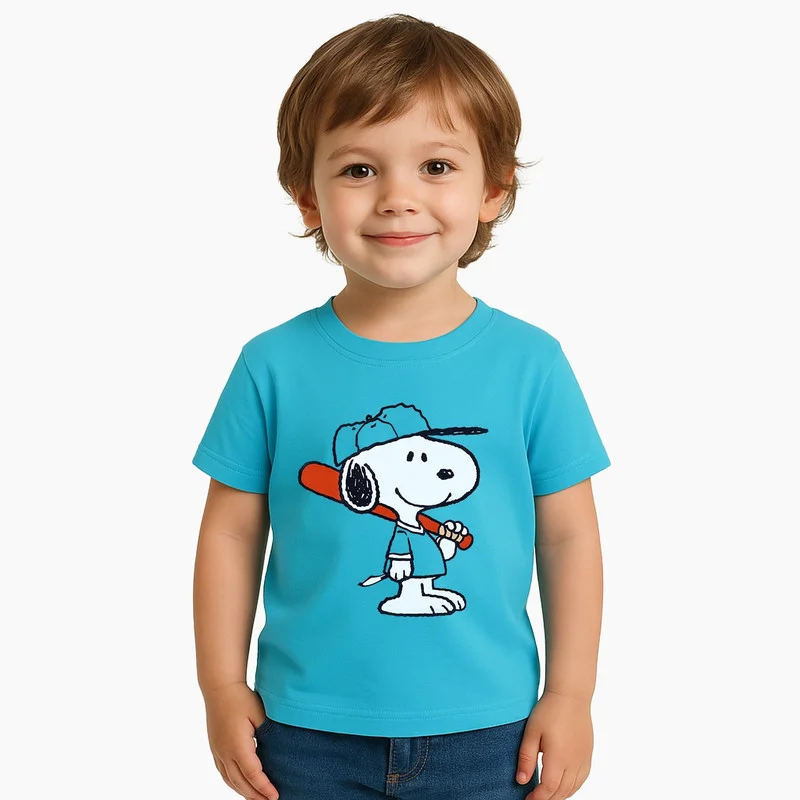 Peanuts PEANUTS Snoopy Kids Boy's Short Sleeve T-Shirt