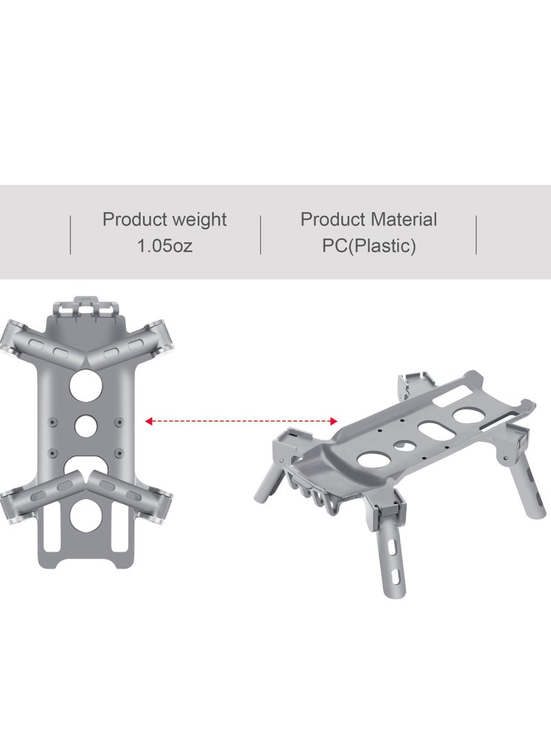 SYOSI Foldable Landing Gear for DJI Air 3, Height Extension Upgrade Landing Skid, Compatible with Air 3 RC Quadcopter - Image 2