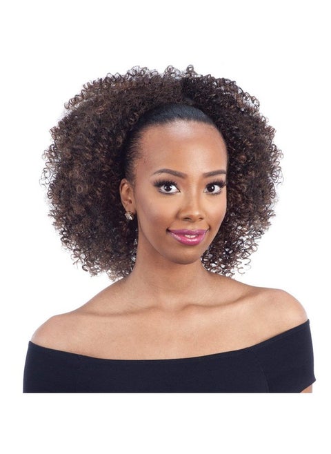 FreeTress Equal Synthetic Hair Drawstring Ponytail Bohemian Fro (1B)