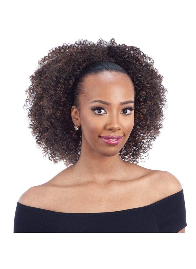 FreeTress Equal Synthetic Hair Drawstring Ponytail Bohemian Fro (1B)