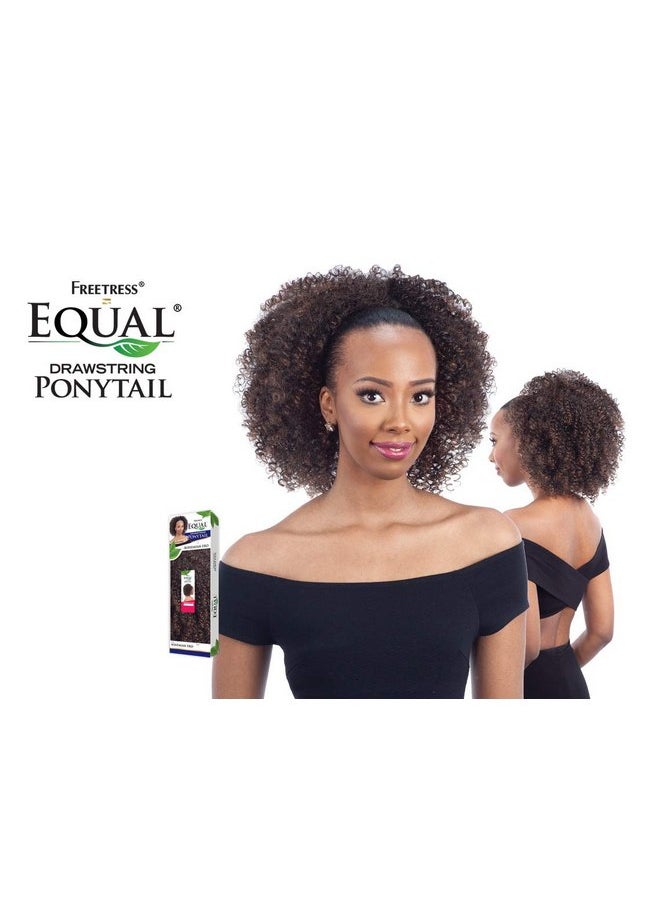FreeTress Equal Synthetic Hair Drawstring Ponytail Bohemian Fro (1B)