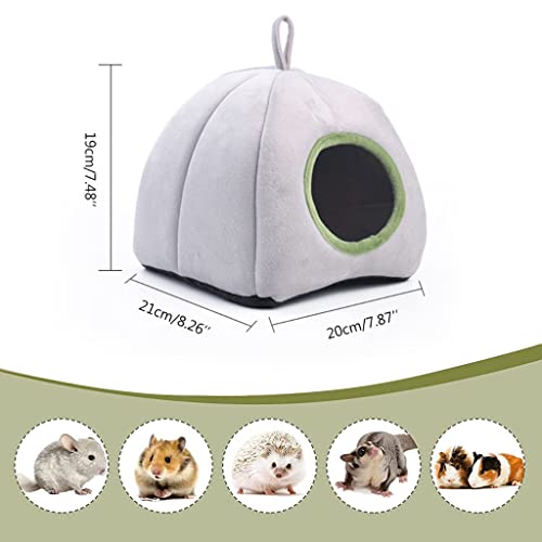 Qpets® Hamster House Cage, Soft Plush Rabbit Cage House Hamster Toys Bed Washable Hamster Cage Accessorie, Small Pet Bed Hideout for Guinea Pig & Chinchilla & Hamster & Hedgehog (Within 0.5 KG) - Image 2