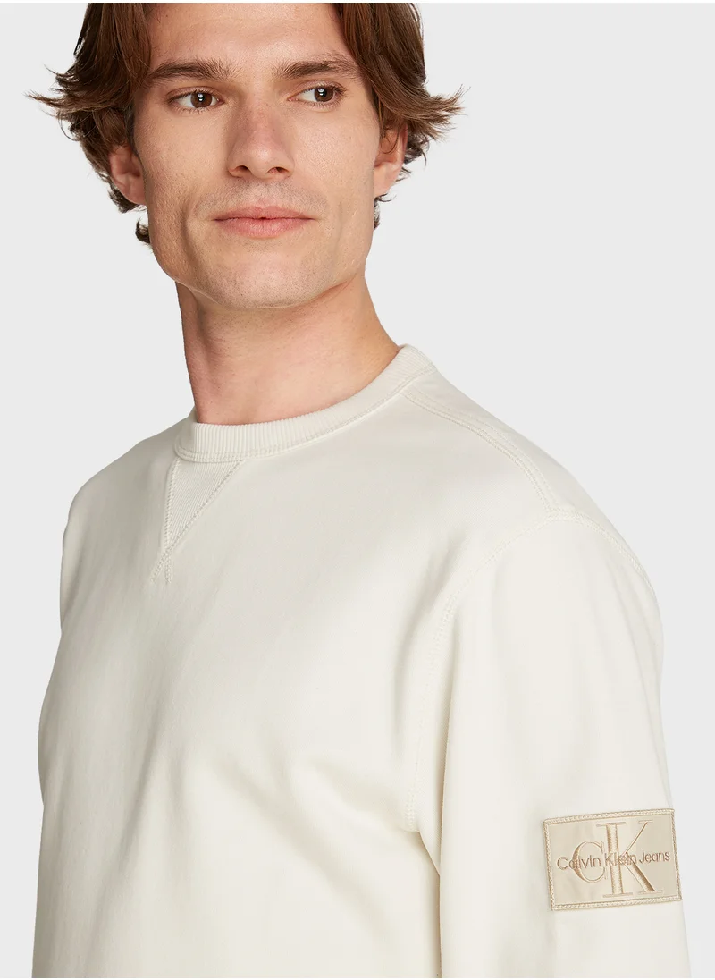Calvin Klein Jeans Logo Crew Neck Sweatshirt