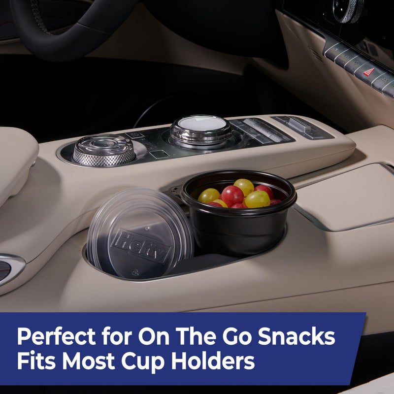 Hefty Multi-Purpose Cups  Reusable Containers with Lids  16 Ounce Capacity  4 Count - Image 3