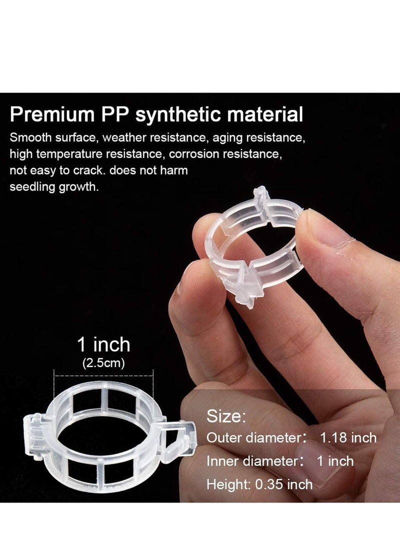 SYOSI - 200 Pcs Plant Support Garden Clips, Vegetable Tomato Supports Trellis Clip Tape for Climbing Crop Vine Twine String Cage Ties Stakes, Grow Strawberry Rose Grape Cucumber Orchid Pea Tree - Image 1