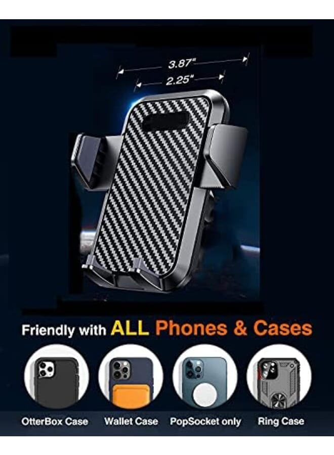 KASTWAVE Car Universal Phone Holder Upgraded Hands Free Holder Dashboard Windshield Phone Holder Compatible With All Iphone Se 12 Pro Galaxy S21 Phones - Image 2