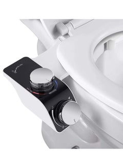 Bidet Attachment for Toilet -Self Cleaning Dual Nozzle, Non-Electric Bidet, Cold & Warm Fresh Water Bidet Sprayer With Temperature & Pressure ControlsBidet Attachment for Toilet -Self Cleaning Dual No