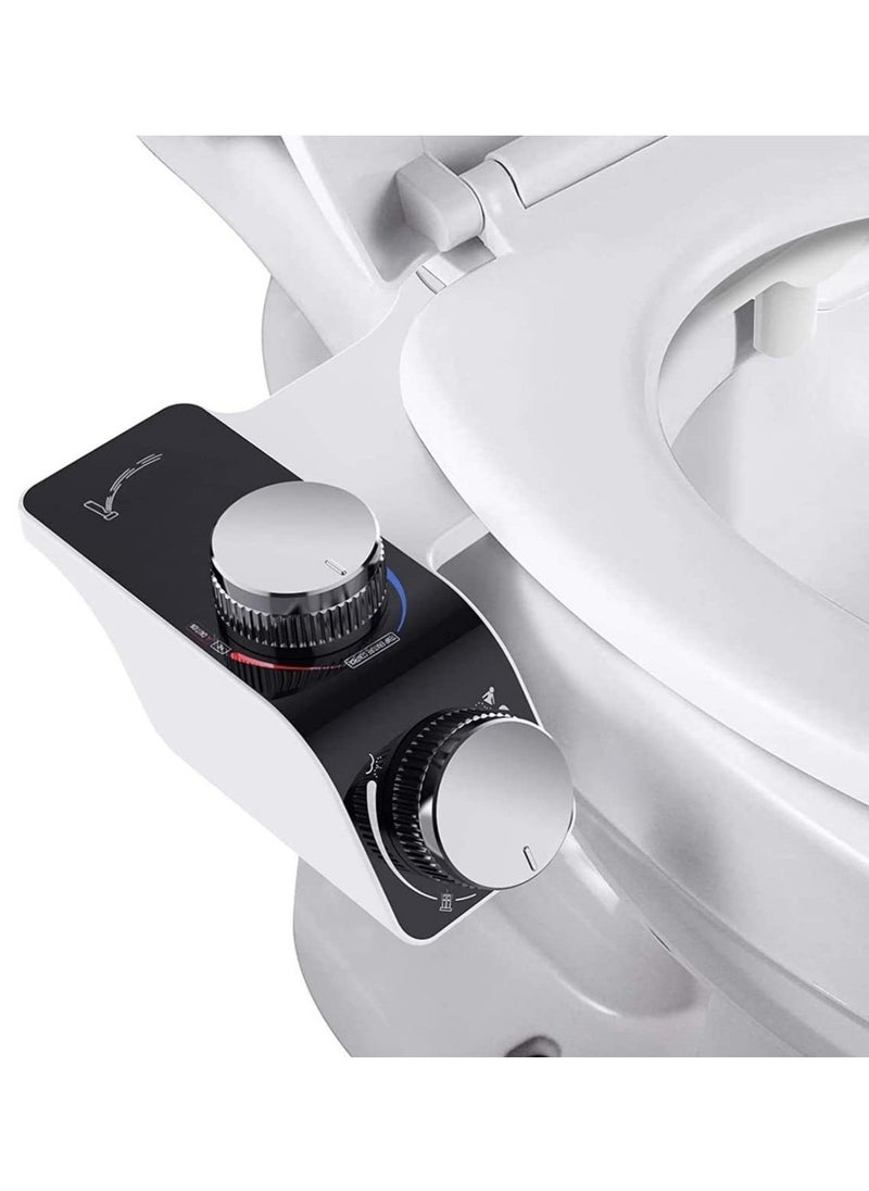 Generic - Bidet Attachment for Toilet -Self Cleaning Dual Nozzle, Non-Electric Bidet, Cold & Warm Fresh Water Bidet Sprayer With Temperature & Pressure ControlsBidet Attachment for Toilet -Self Cleaning Dual No - Image 1