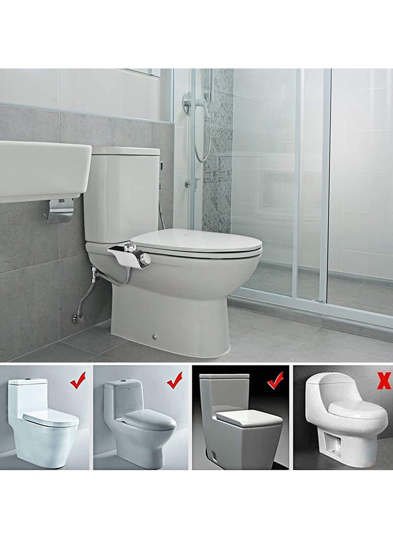 Generic - Bidet Attachment for Toilet -Self Cleaning Dual Nozzle, Non-Electric Bidet, Cold & Warm Fresh Water Bidet Sprayer With Temperature & Pressure ControlsBidet Attachment for Toilet -Self Cleaning Dual No - Image 1