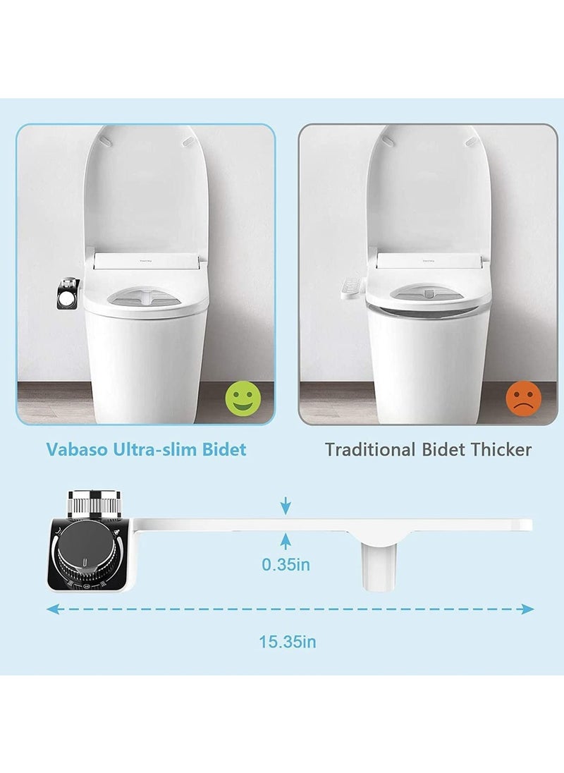Generic - Bidet Attachment for Toilet -Self Cleaning Dual Nozzle, Non-Electric Bidet, Cold & Warm Fresh Water Bidet Sprayer With Temperature & Pressure ControlsBidet Attachment for Toilet -Self Cleaning Dual No - Image 1