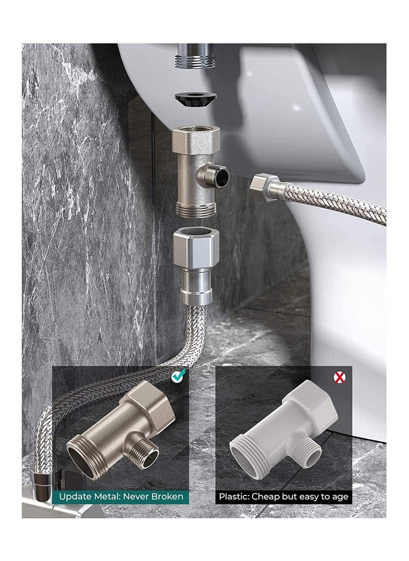 Generic - Bidet Attachment for Toilet -Self Cleaning Dual Nozzle, Non-Electric Bidet, Cold & Warm Fresh Water Bidet Sprayer With Temperature & Pressure ControlsBidet Attachment for Toilet -Self Cleaning Dual No - Image 1