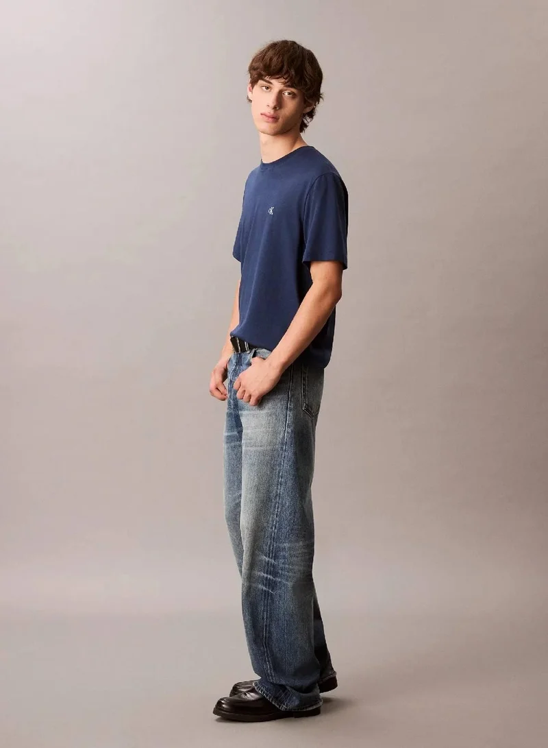Calvin Klein Jeans Blue Jean Monogram T-shirt for Men | Best Price UAE