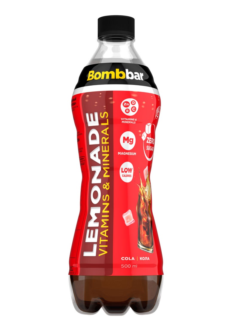 BOMBBAR Low Calories Vitamins & Minerals Drink Cola Flavor Zero Sugar 6x500ml  - Image 2