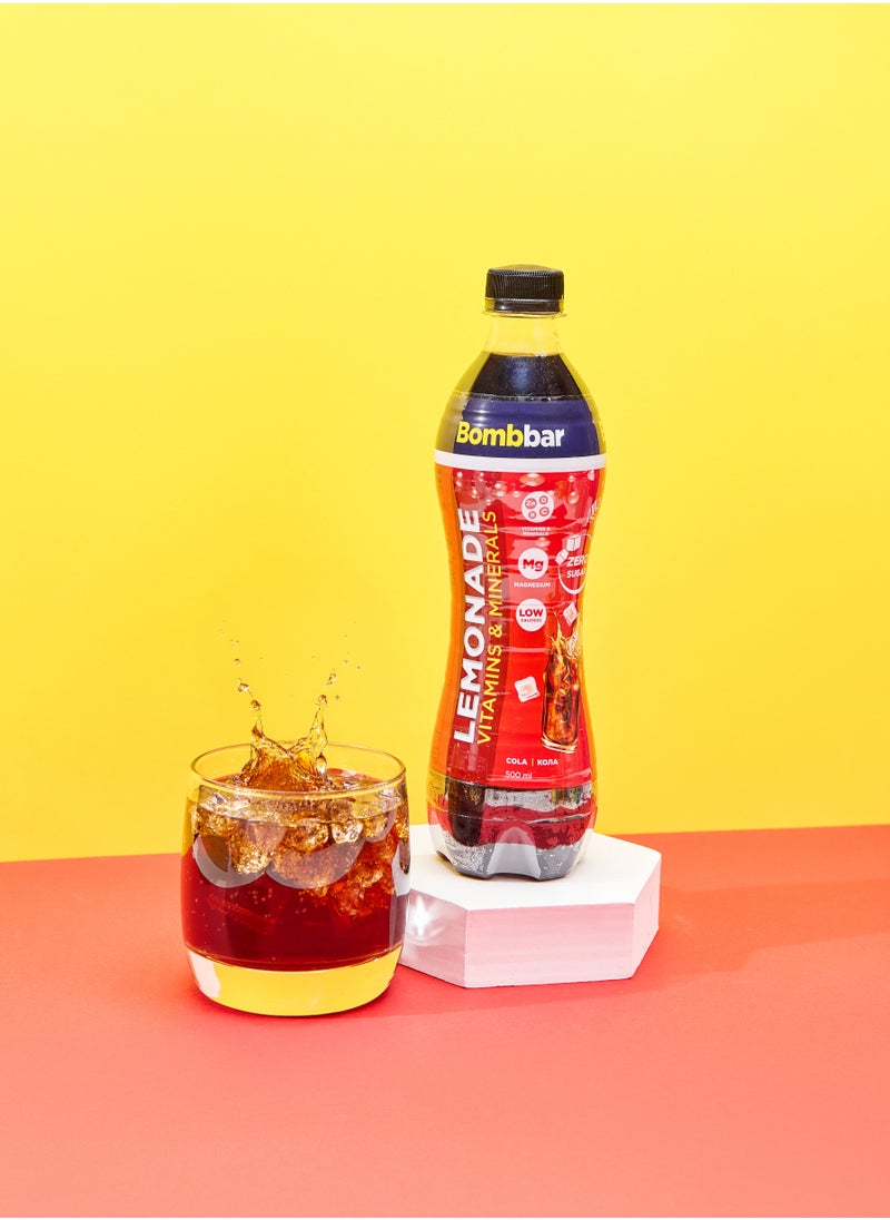 BOMBBAR Low Calories Vitamins & Minerals Drink Cola Flavor Zero Sugar 6x500ml  - Image 3
