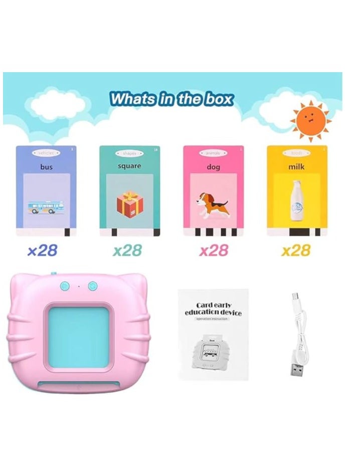 Arabic And English Speaking Flash Cards For Toddlers 1-6 Years, Preschool Educational Toys 224 Words, Audio Flash Cards, Speech Therapy Toys For Autism, Gifts For Boys And Girls 1-5 Years - Arabic And English  - Image 2