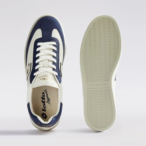 Lotto Men Brasil Select OG Off White Leather Sneakers - Image 5