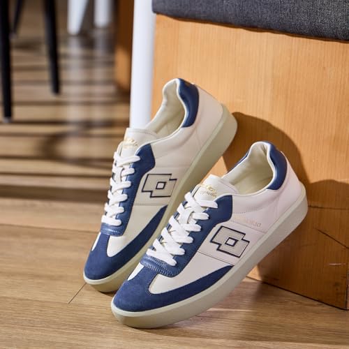 Lotto Men Brasil Select OG Off White Leather Sneakers - Image 4