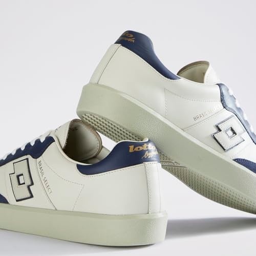 Lotto Men Brasil Select OG Off White Leather Sneakers - Image 3