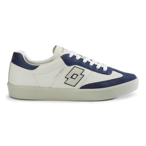 Lotto Men Brasil Select OG Off White Leather Sneakers - Image 1