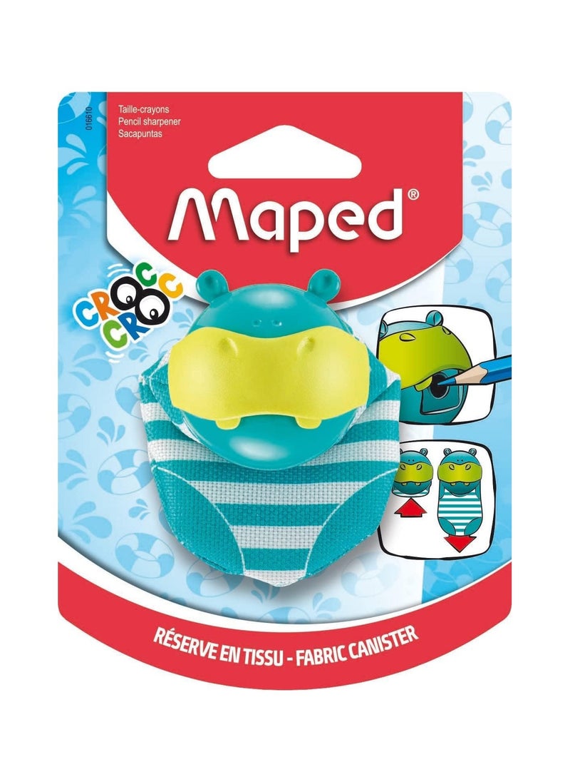 Maped - Single Hole Croc Croc Hippo Design Pencil Sharpener - Image 1