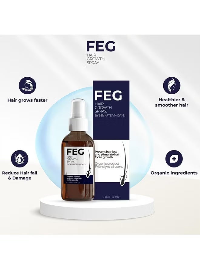 FEG Hair Growth Spray Regrowth 50ml - Image 2