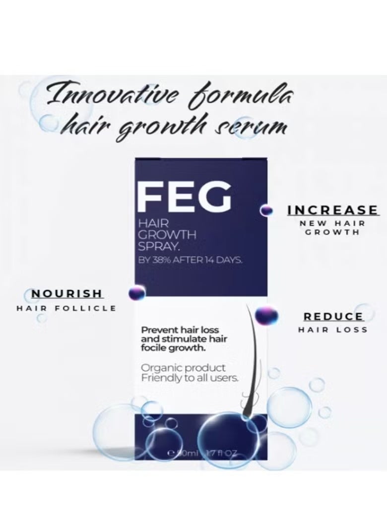 FEG Hair Growth Spray Regrowth 50ml - Image 3