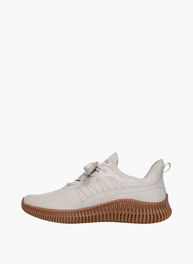 سكيتشرز Men's Mesh Sports Shoes with Lace-Up Closure - BOBS GEO