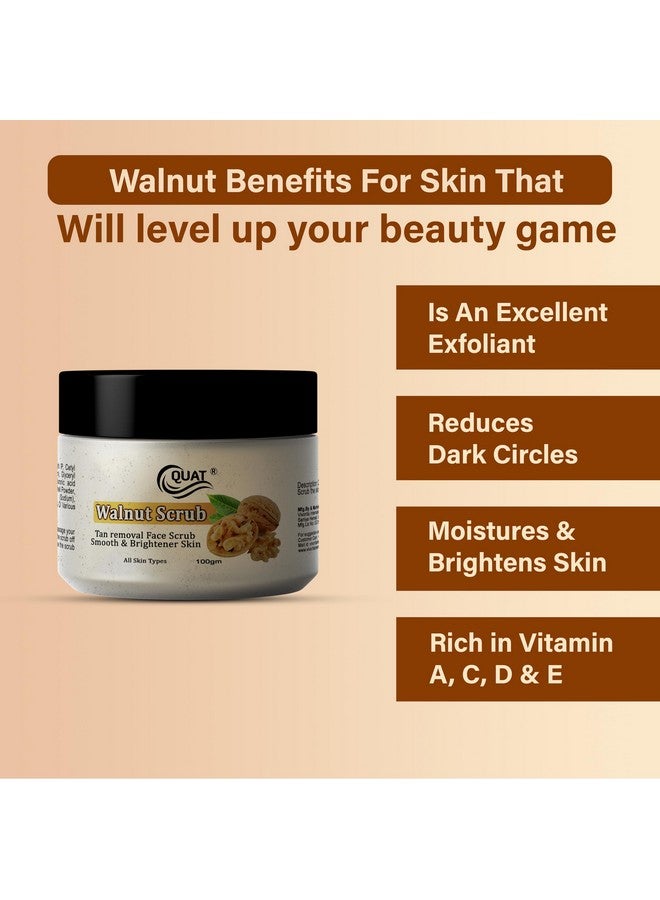 Quat Walnut Face Scrub 100gm - Image 3