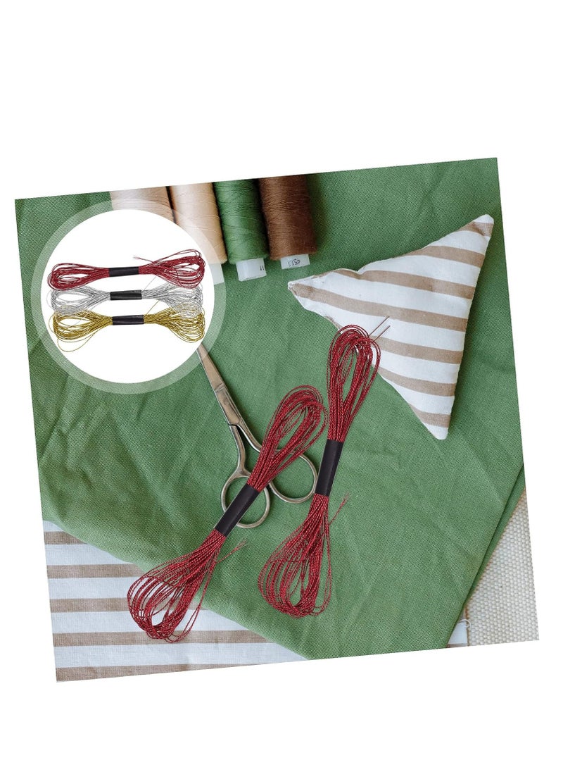 Generic - Cross Thread Cross Floss Crochet Cotton Thread Friendship Bracelet String Craft Sets for Embroidery Set Sewing Kits Multi-Function Embroidery Thread Metal 36 Rolls - Image 1