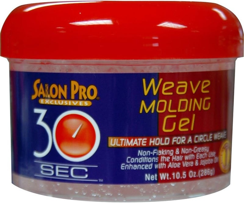 Salon Pro 30 Sec Weave Molding Gel with Aloe Vera & Jojoba Oil - 10.5 oz - Image 1
