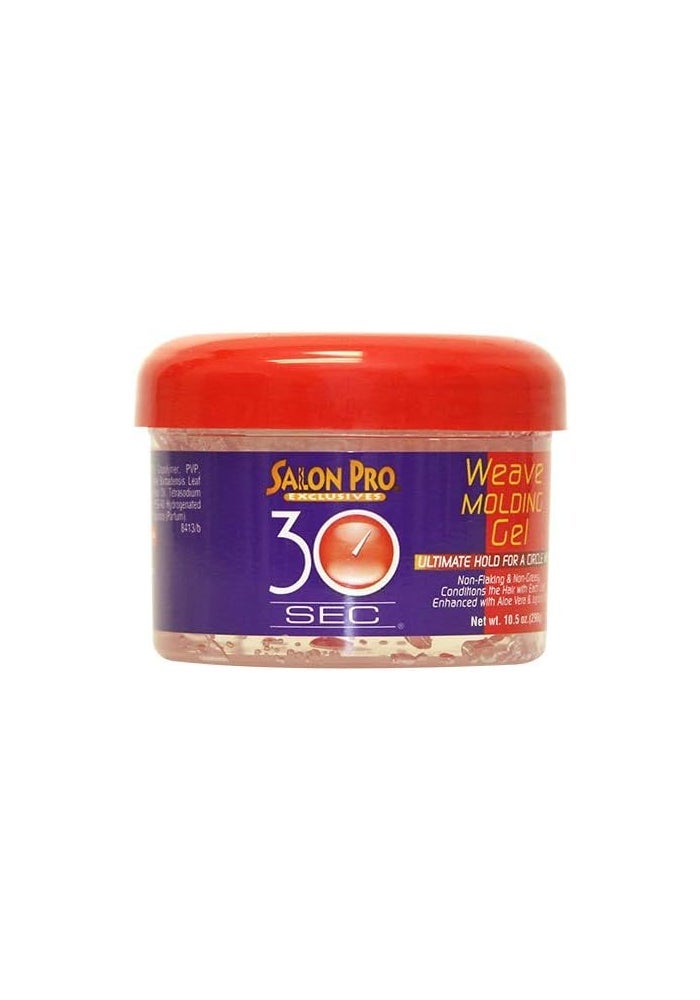 Salon Pro 30 Sec Weave Molding Gel with Aloe Vera & Jojoba Oil - 10.5 oz - Image 2