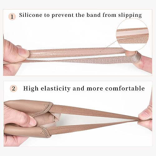 Stelle Leather Half Soles Dance Shoes Womens Lyrical Pirouette Turners Dance Shoes for Turning (Girls/Boys/Men/Adult) (Tan, 7.5/8.5) - Image 4