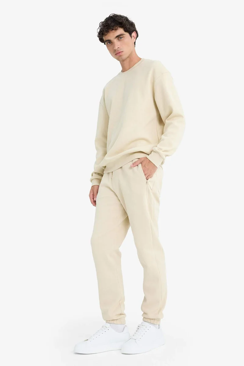 DeFacto Slim Fit Zippered Pique Sweatpants