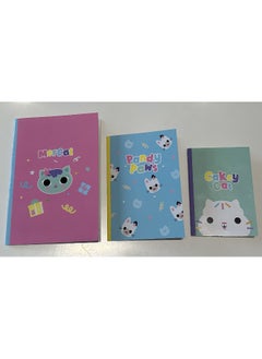 Miniso MINISO Gabby's Dollhouse Birthday Party Collection Stitch-bound Book Set (3×28 Sheets) – Colorful and Creative Journals 